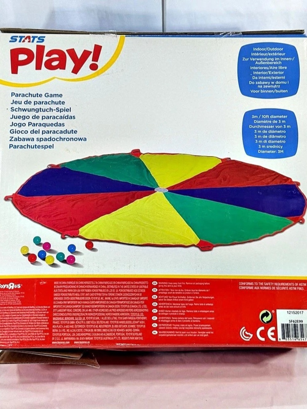 Stats Play! Parachute Game! Color Block - Picture 3 of 8